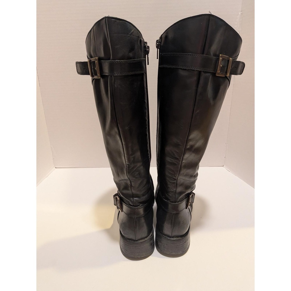 Rare Luxury Leather Knee High Jumping Boots 8.5 Black Equestrian Hunt Riding - Picture 5 of 15